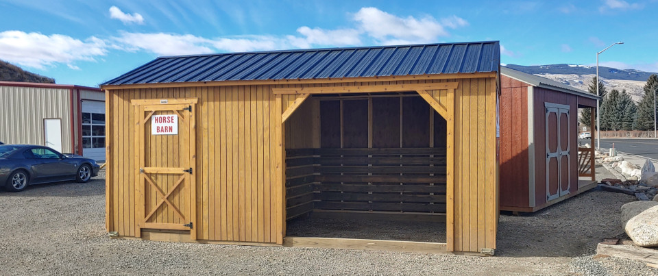Old Hickory Sheds Horse Barn Cody, Wyoming