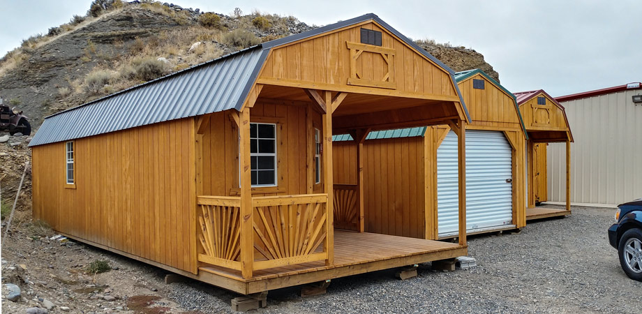 Playhouse and Garage at Old Hickory Sheds of the Big Horn Basin Cody WY