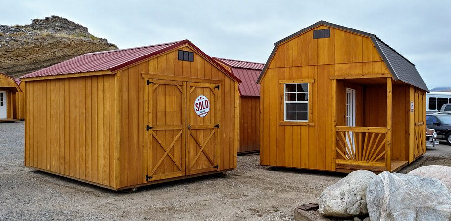 Playhouse and Garage at Old Hickory Sheds of the Big Horn Basin Cody WY